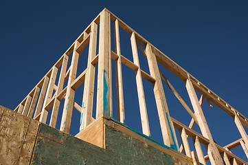 Image showing Construction Home Framing Abstract