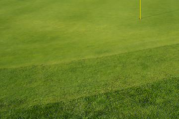 Image showing Abstract of Bunkers and Putting Green