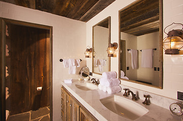 Image showing Rustic Bathroom