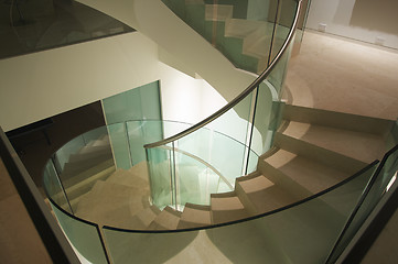 Image showing Majestic Spiral Staircase Abstract