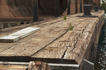 Image showing Abstract of Old Abandoned Dock