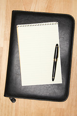 Image showing Pad of Paper, Pen & Binder