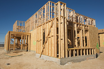 Image showing Construction Home Framing Abstract