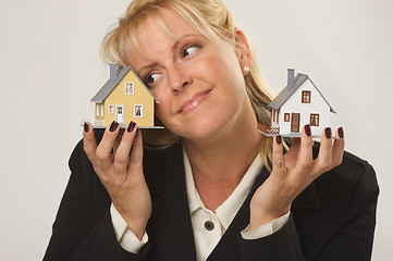 Image showing Houses in Female Hands