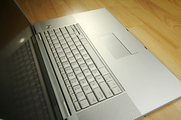 Image showing Angled Laptop Image on Desk