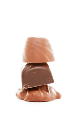 Image showing Chocolates on White