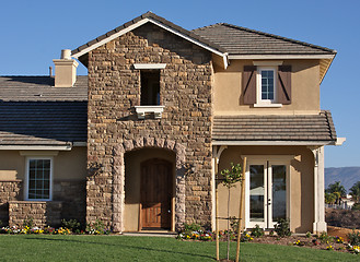 Image showing Modern Home in Rural Setting.