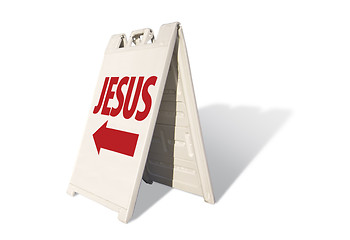 Image showing Jesus Tent Sign