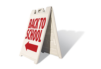 Image showing Back to School Tent Sign