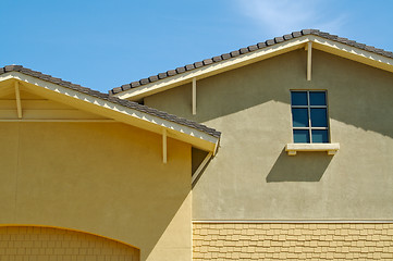 Image showing Abstract of New Home Construction Facade