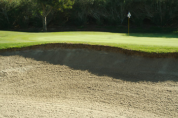Image showing Abstract of Golf Course Bunkers