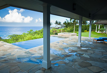 Image showing Breathtaking Hawaiian Ocean View Deck