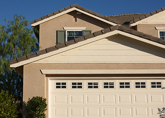 Image showing Abstract of New Home Construction Facade