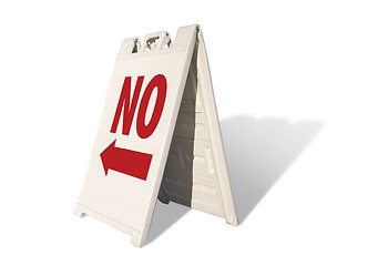 Image showing No Tent Sign