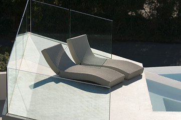 Image showing Custom Luxury Pool and Chairs