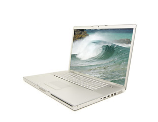 Image showing Laptop Isolated on White