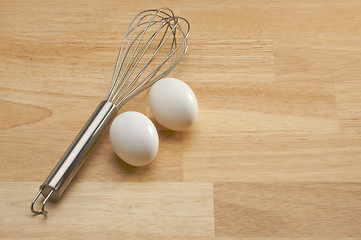 Image showing Mixer and Eggs