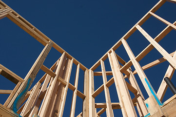 Image showing Construction Home Framing Abstract