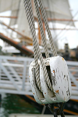 Image showing Abstract Boat Rope Detail