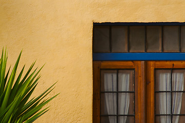 Image showing Abstract close-up of Wall and Patio Door