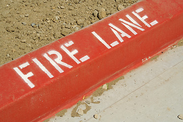 Image showing Fire Lane