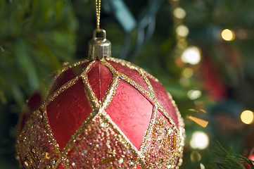 Image showing Ornate Ornament on the Tree