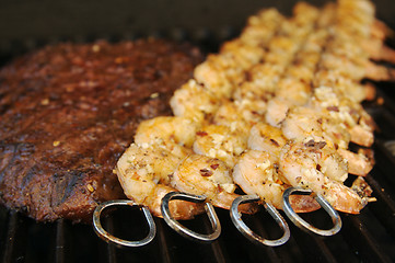 Image showing Succulent Steak and Shrimp 