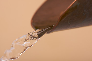 Image showing Custom Copper Faucet and Water