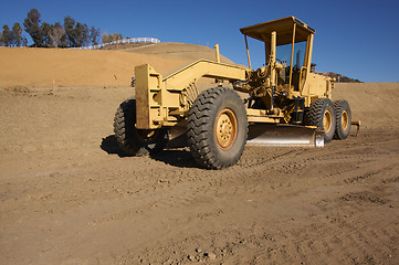 Image showing Tractor at a Construction Site