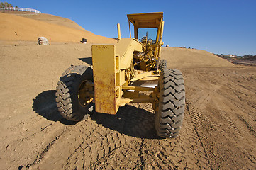 Image showing Tractor at a Construction Site