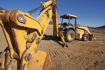 Image showing Tractor at a Construction Site
