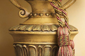 Image showing Lamp on Table with Tassel