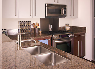 Image showing Modern Apartment Kitchen