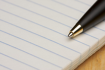 Image showing Pen and Pad of Paper