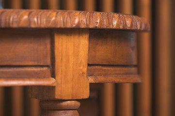 Image showing Wood Table Detail