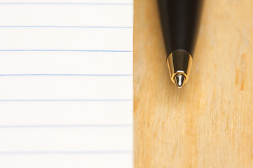 Image showing Pen and Pad of Paper