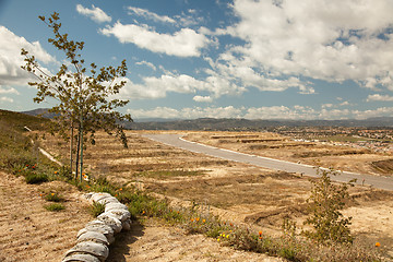 Image showing Construction Lot On Hold During Recession