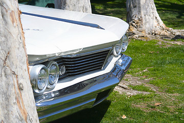 Image showing White Vintage Car