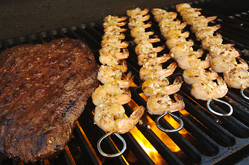 Image showing Succulent Steak and Shrimp 