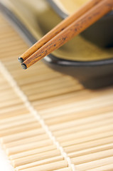 Image showing Abstract Chopsticks and Bowls