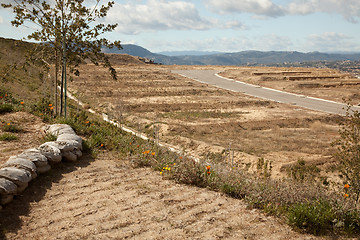 Image showing Construction Lot On Hold During Recession