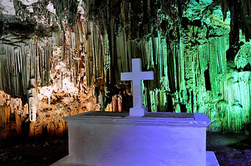 Image showing Impressive Melidoni cave in Crete, Greece