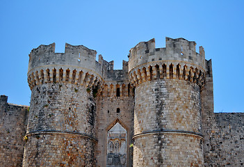 Image showing Medieval fortress of Rhodes.