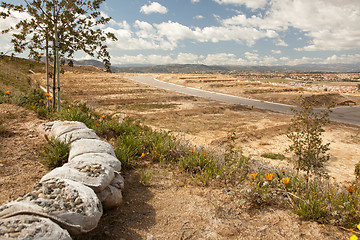 Image showing Construction Lot On Hold During Recession