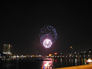 Image showing Baltimore Harbor Fireworks