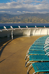 Image showing Cruise Ship Deck Abstract