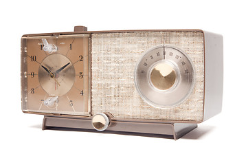 Image showing Vintage Clock Radio Isolated