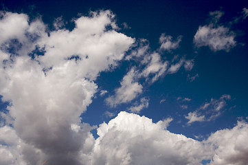 Image showing Dramatic Clouds and Deep Blue Sky