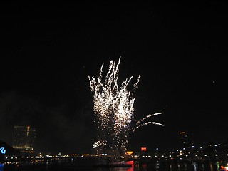 Image showing Baltimore Harbor Fireworks