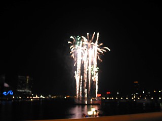 Image showing Baltimore Harbor Fireworks